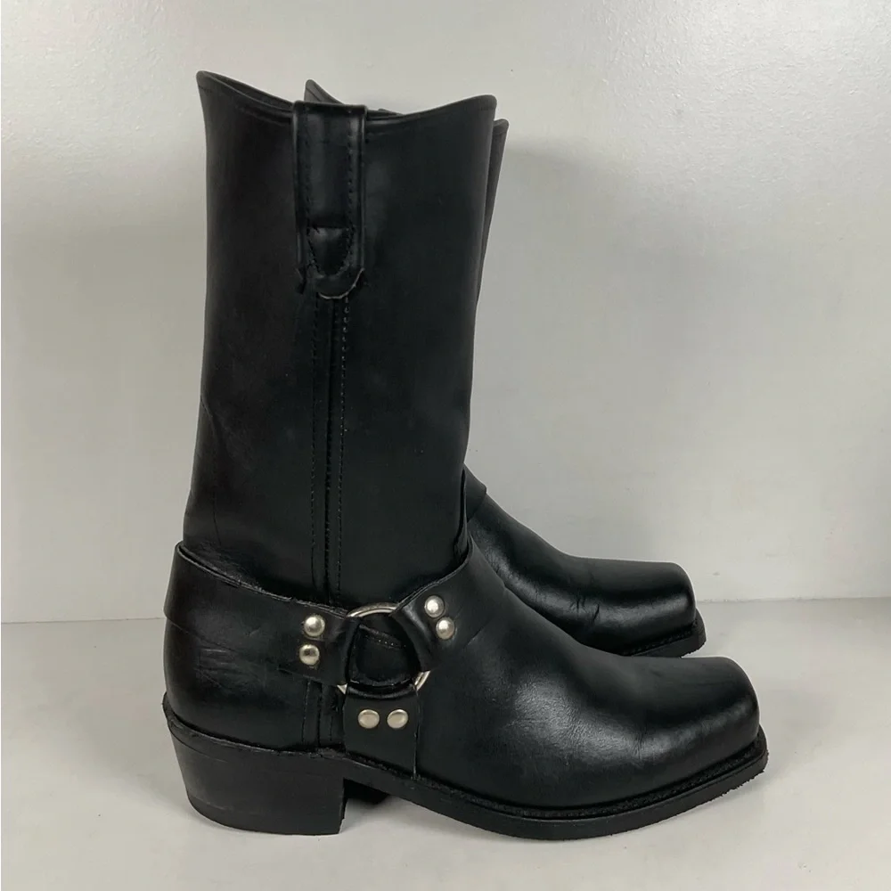 Vintage Santa Fe Harness Boots | USA Made | Men’s 9.5 D